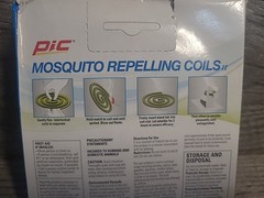 PIC Mos. Repelling Coils. Package of 10 coils For outdoor use #C-10-12