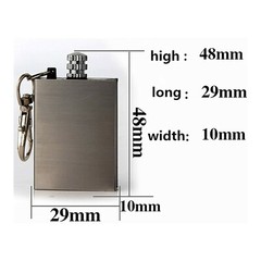 5 Lighter Flint Magnesium Emergency Fire Starter Camp Survival Refill Waterproof