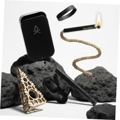 Ü | FIREKIT Survival Fire Starter Kit – All-in-One Ferro Rod, Striker, Tinder
