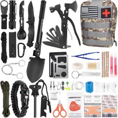 Compact Emergency Survival Kit For Camping Hunting Hiking Car RV Bug Out Bag