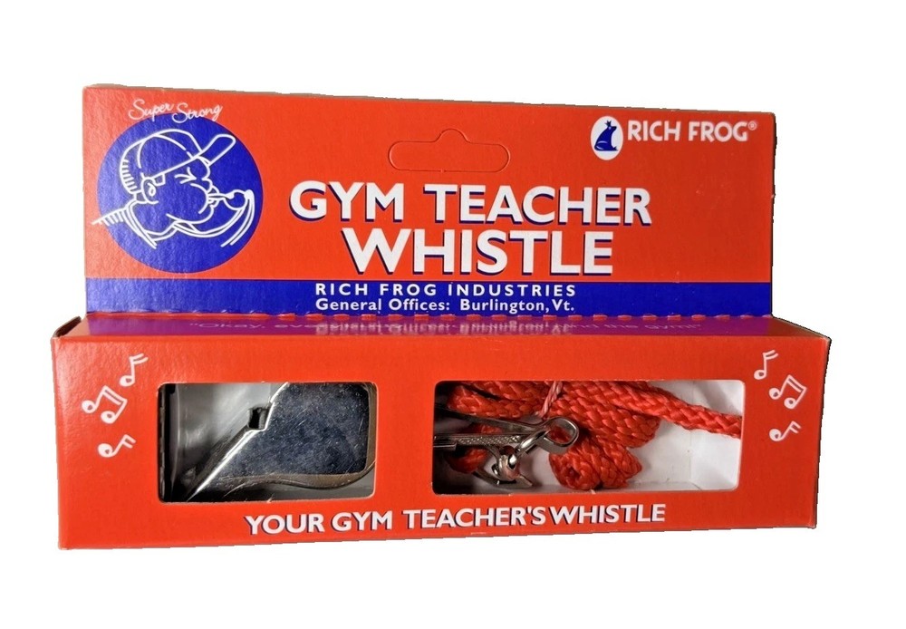 Rich Frog Gym Teacher Whistle NIP 2005 Sports Coach PE Teacher Novelty