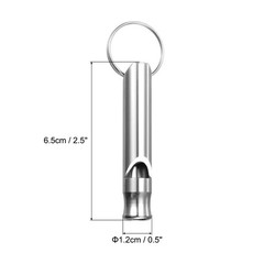 5pcs Emergency Whistles, Safety Outdoor Survival Whistle for Camping, Silver