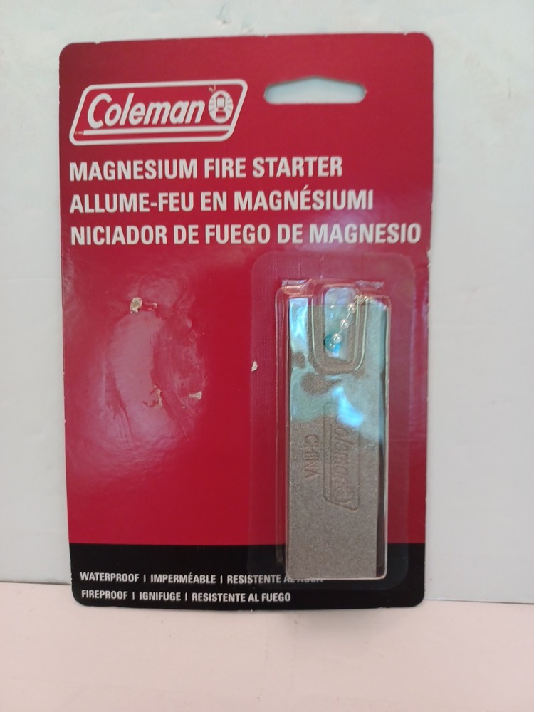 Coleman Pocket-Size Compact Waterproof Magnesium Fire Starter NEW FREE SHIP