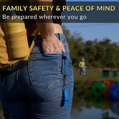 Blue Whistle 120Db Loud Safety & Emergency Whistle with Lanyard