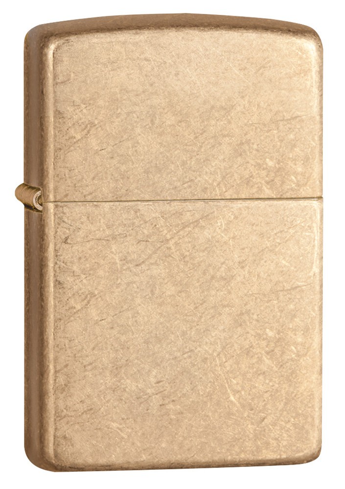 Zippo Armor Tumbled Brass Windproof Pocket Lighter, 28496