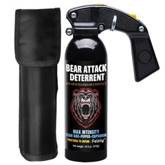 Feloiy Bear Repellent Spray w/ Holster Self Defense Protection 16 oz 35 Ft