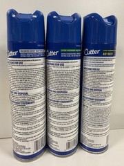Lot of 3 Types Cutter Backwoods Insect Repellent 11 Ounces Aerosol Mosquito Deet