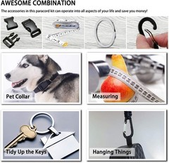 WEREWOLVES Paracord 550 Combo Crafting Kits with Instruction- 80 Colorful