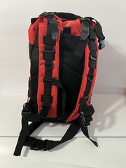 Stealth Angel Red Emergency Survival Bug Out Bag Kit -food , Water,Radio,Shelter
