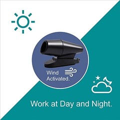 8Pcs Deer Whistles for Vehicles Wind Activated Black 8 Pack C