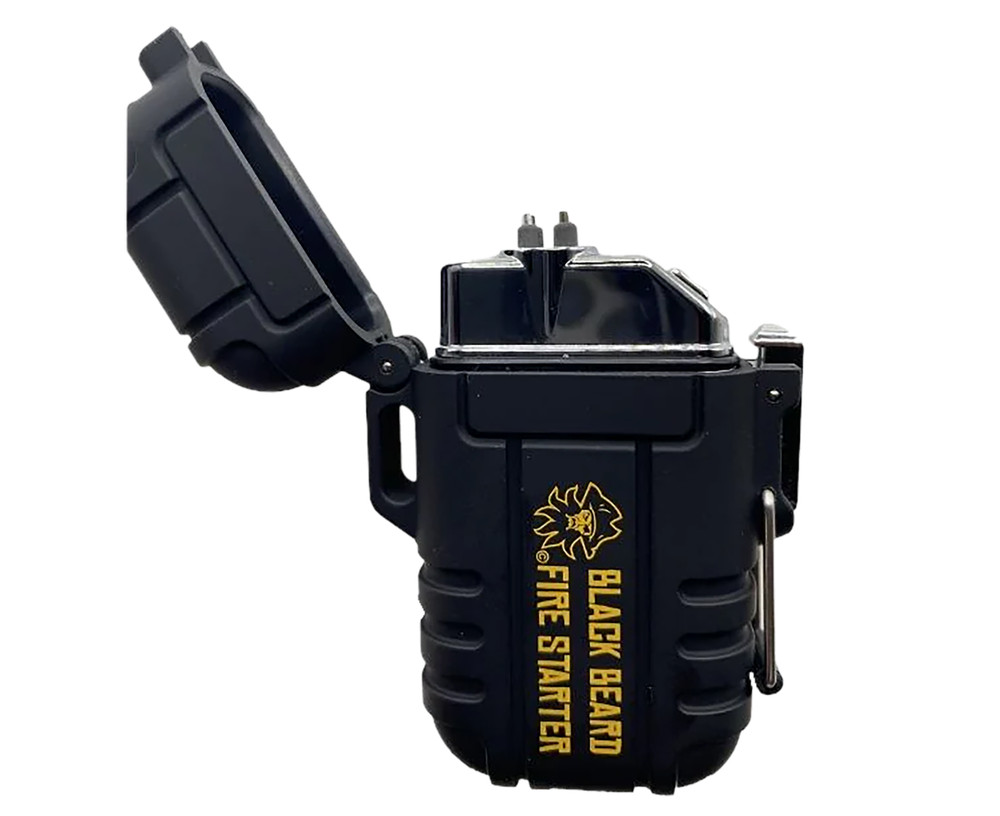 Black Beard Fire Starters ARC Arc Lighter Black Includes USB Charging Cord