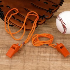 2 Packs Whistle for Coaches, Loud Clear Crisp Referee Whistle Orange Whistle