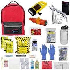 Emergency Survival Kit 1-Person 72 Hour Backpack First Aid Food Water Blanket US