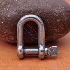 5X Solid 304 Stainless Steel U Style Shackle Buckle Clasp For Paracord Bracelet