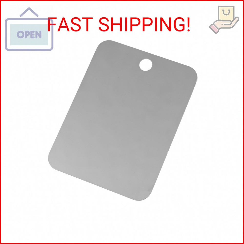 Coghlan’s Shatterproof Stainless Steel Camping Mirror 3.25” x 4.25″ – Durable, C