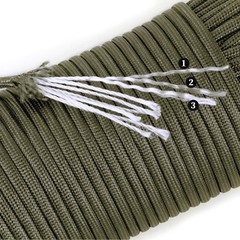 Fishlund Paracord 550 Lb 7 Strand Paracord Rope 250Ft 4Mm Nylon Parachute Cord