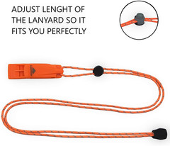Emergency Whistles with Lanyard Safety Whistle Survival Shrill Loud