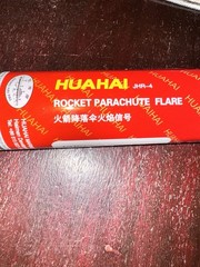 5pc RED PARACHUTE SIGNAL Flares ultra bright Pyro Mg based (USCG CERT SOLAS 74)