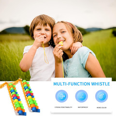 Plastic Whistles, 24Pcs Sports Whistle Bulk with Lanyard, Loud Crisp Sound Whist