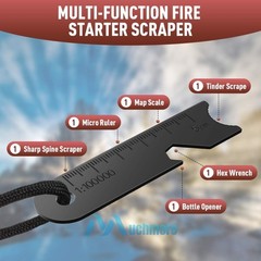 12Pc Magnesium Ferro Rod Flint Fire Starter Emergency Survival Ferro Rod Striker