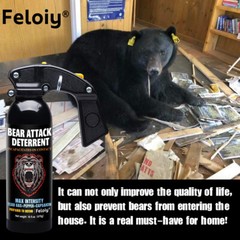 Feloiy Bear Repellent Spray w/ Holster Self Defense Protection 16 oz 35 Ft