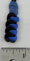 Paracord ~ Blue & Black ~ Zipper Pull/Knife Lanyards/Key Fob/Tool Keeper ~ 1