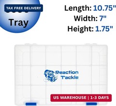 Reaction Tackle Tackle Box Trays, Utility Storage Boxes for Fishing Tackle, Lure