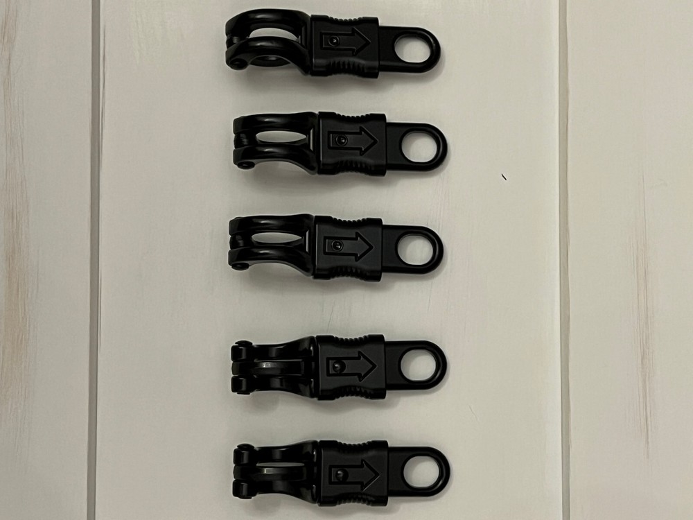 Qty 5 – Black Panic Snaps for 550 Paracord Get Back Whip