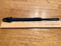 (HK Set) 10” Wallet Tether & 6” Carabiner Keychain 550 Paracord Leash Lanyard