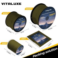 VITALUXE Paracord 550, 4mm, 7 Triple Strands Utility Rope, Parachute Cord for…