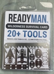 Readyman Wilderness Survival Card Wallet Fishing