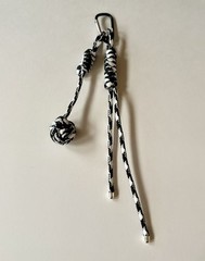 Paracord Woven Braided Rope Monkey Fist Ball Pendant Creative Keychain Bag Charm