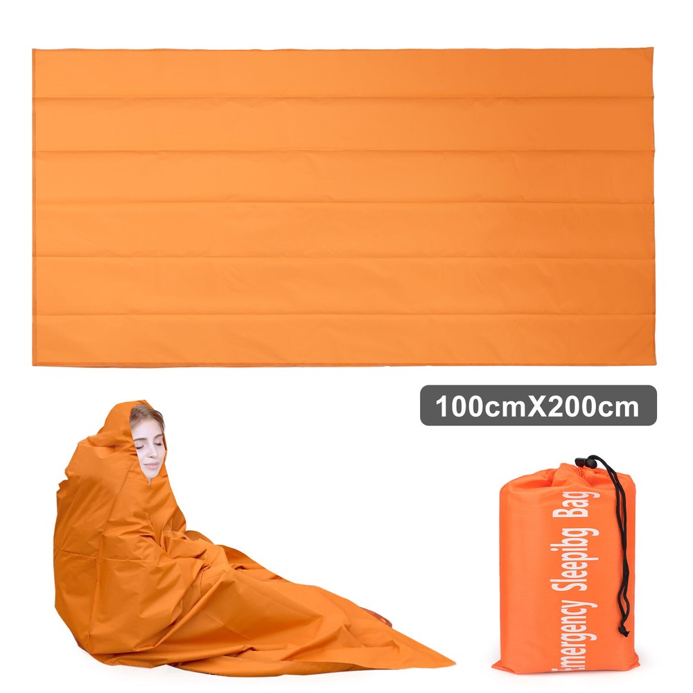 39×78″ Outdoor Emergency Survival Sleeping Bag Waterproof Thermal Camping Hiking