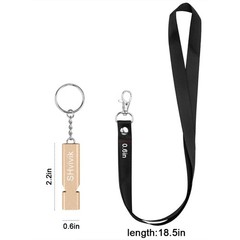 Emergency Whistle, 2PCS Premium Safety Survival Whistles with Lanyard Keychain,
