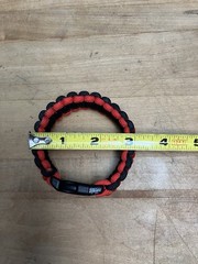 TOYOTA Paracord High Quality Survival Cord Bracelet Black And Red Outdoors