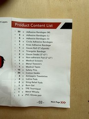 Portable Travel Emergency Kit Car Camping Hiking Backpack Survival Supplies