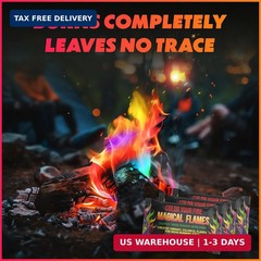 Magical Flames Fire Color Packets (12 Pack), Vibrant Multi-Color Fire for Fire P