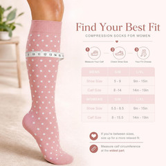 Compression Socks for Men and Women 15-20 mmHg Graduated Support Athletic Travel