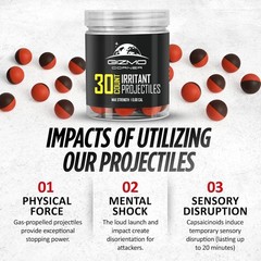 68 Caliber Practice Projectiles for Standard .68 Caliber Launchers-10/30 Pack