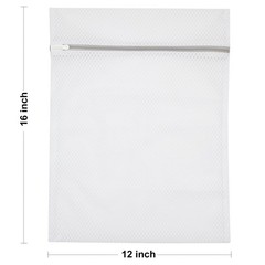 4Pcs Honeycomb Mesh Laundry Bags,12 x 16 Inches lingerie 1.9 liters, White