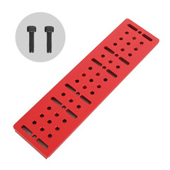 Dovetail plate for astronomical equipment, large size plate with screws, 300mm w