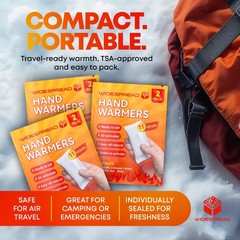 Widespread Hand Warmers Disposable 50 Pairs 100 Warmers 11 Hour Air-Activated