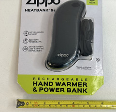 Zippo Heatbank 9s Rechargeable Hand Warmer & Power Bank Black Factory Sealed