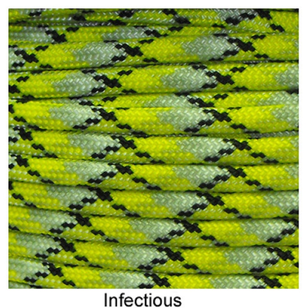 Infectious Paracord 100 Foot 550 lb 7 Strand Camping Survival Rope