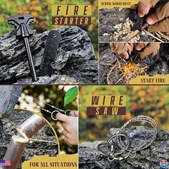 14-in-1 Survival Kit, Emergency Gear for Men, Gifts for Dad, Camping Accessories