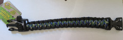 Outdoor Survival Bracelet with Whistle Buckle 9″ New