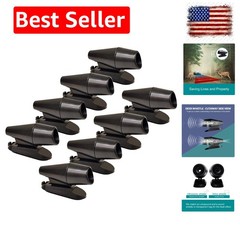 8Pcs Deer Whistles for Vehicles Wind Activated Black