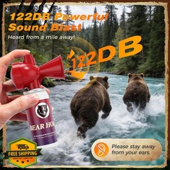 Nicehill 2 Pack Red Bear Horns 122dB Loud