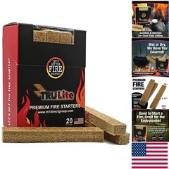 TRULite 20 Natural Fire Starters – Hassle-Free Lighting for Home & Campsites