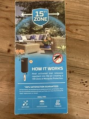 Thermacell Mosquito Repellent Patio Shield 15 Ft Zone, includes 3 refills
